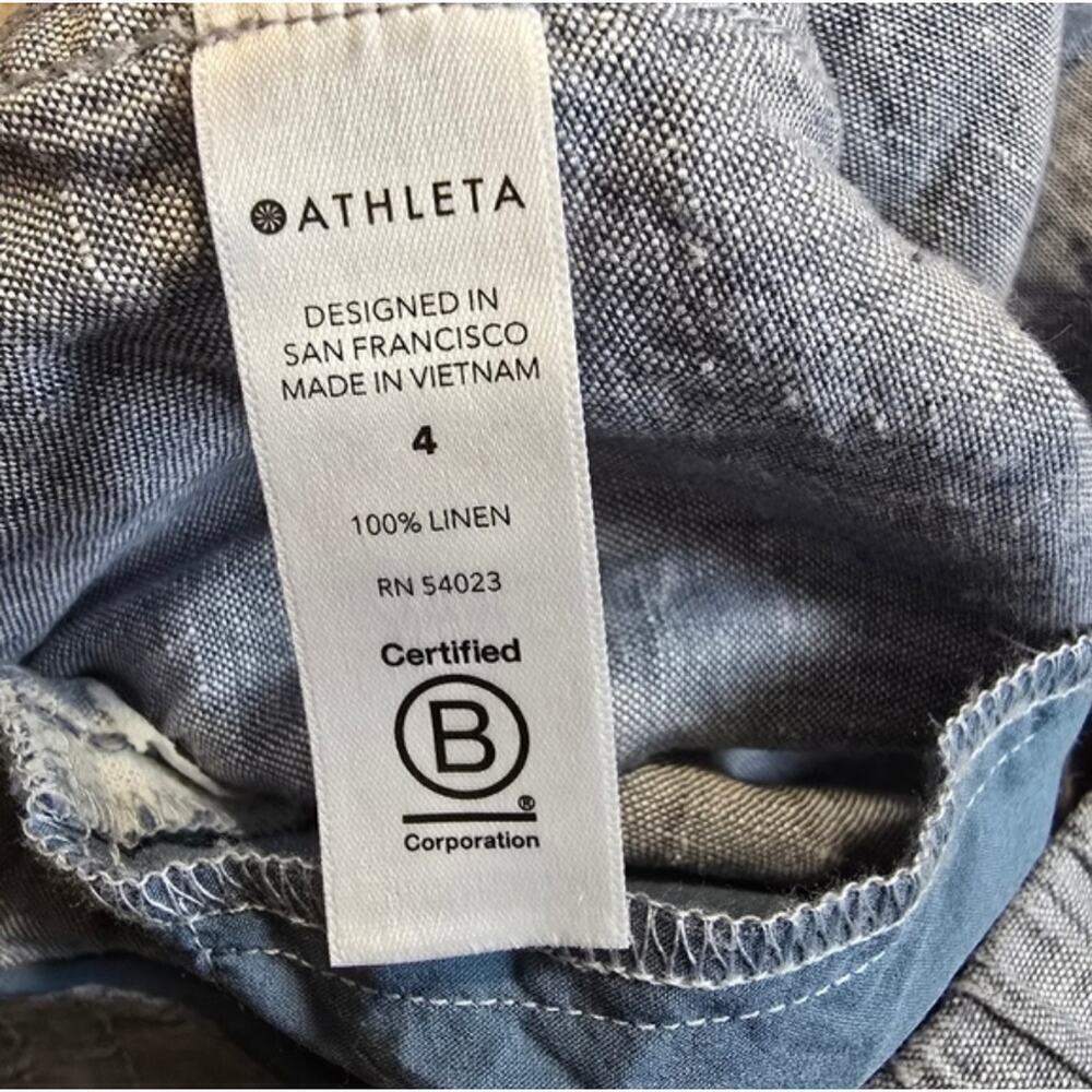 Athleta Cabo 100% Linen Joggers - Picture 6 of 9
